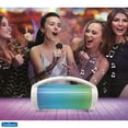 thumbnail image 5 of Lexibook iParty - Altavoz Portátil con Luz y Micrófono, Bluetooth, Estéreo, Efectos de Luz, Karaoke, Inalámbrico, radio FM, USB, Tarjeta SD, Batería Recargable, Blanco, BTP585Z, 5 of 5