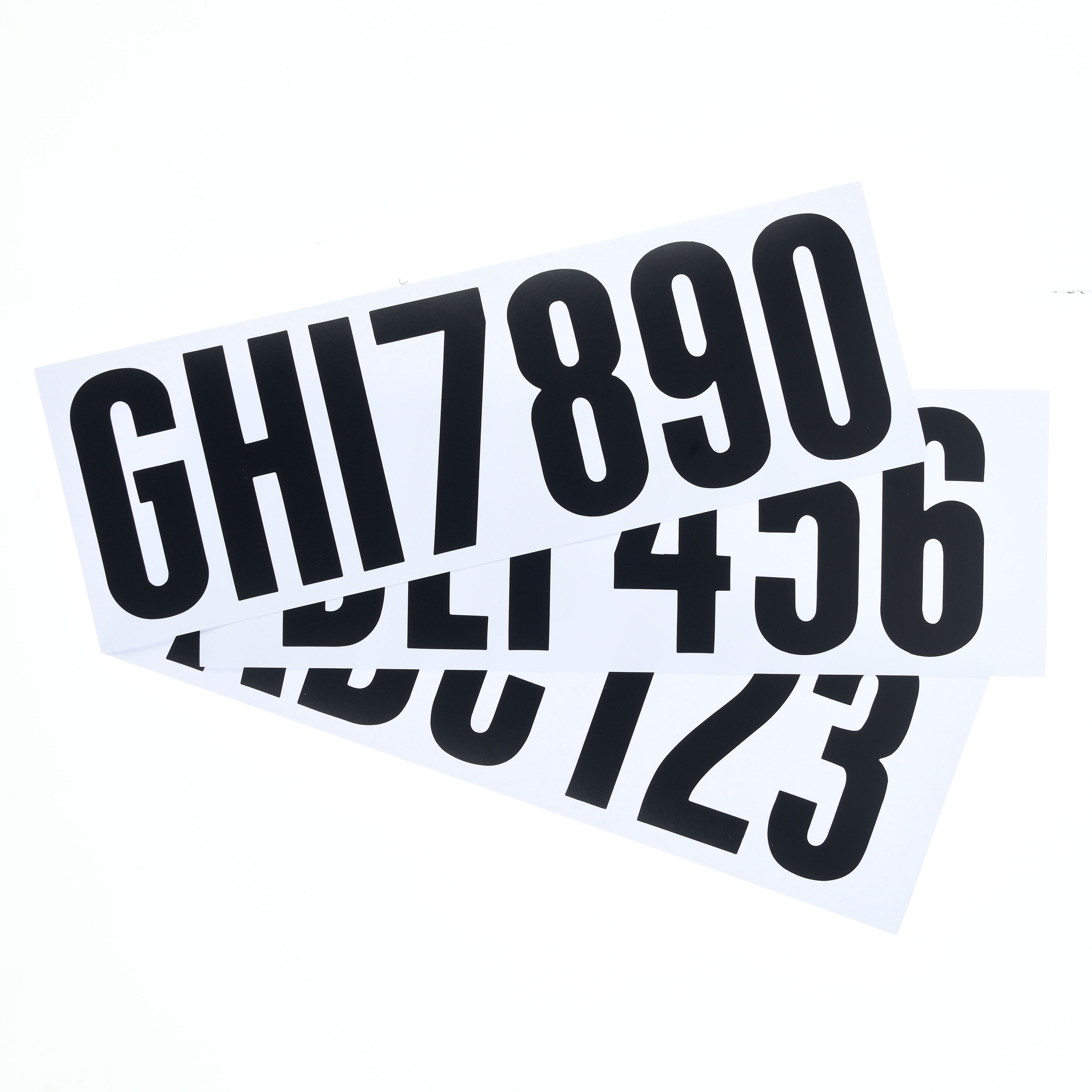 (2 pack) Ozark Trail Registration Letter and Number Vinyl Sticker Kit, Boating Accessory, Black