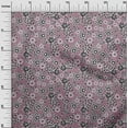 thumbnail image 3 of oneOone Polyester Spandex Purple Fabric Asian Block Floral Dress Material Fabric Print Fabric By The Yard 56 Inch Wide, 3 of 4