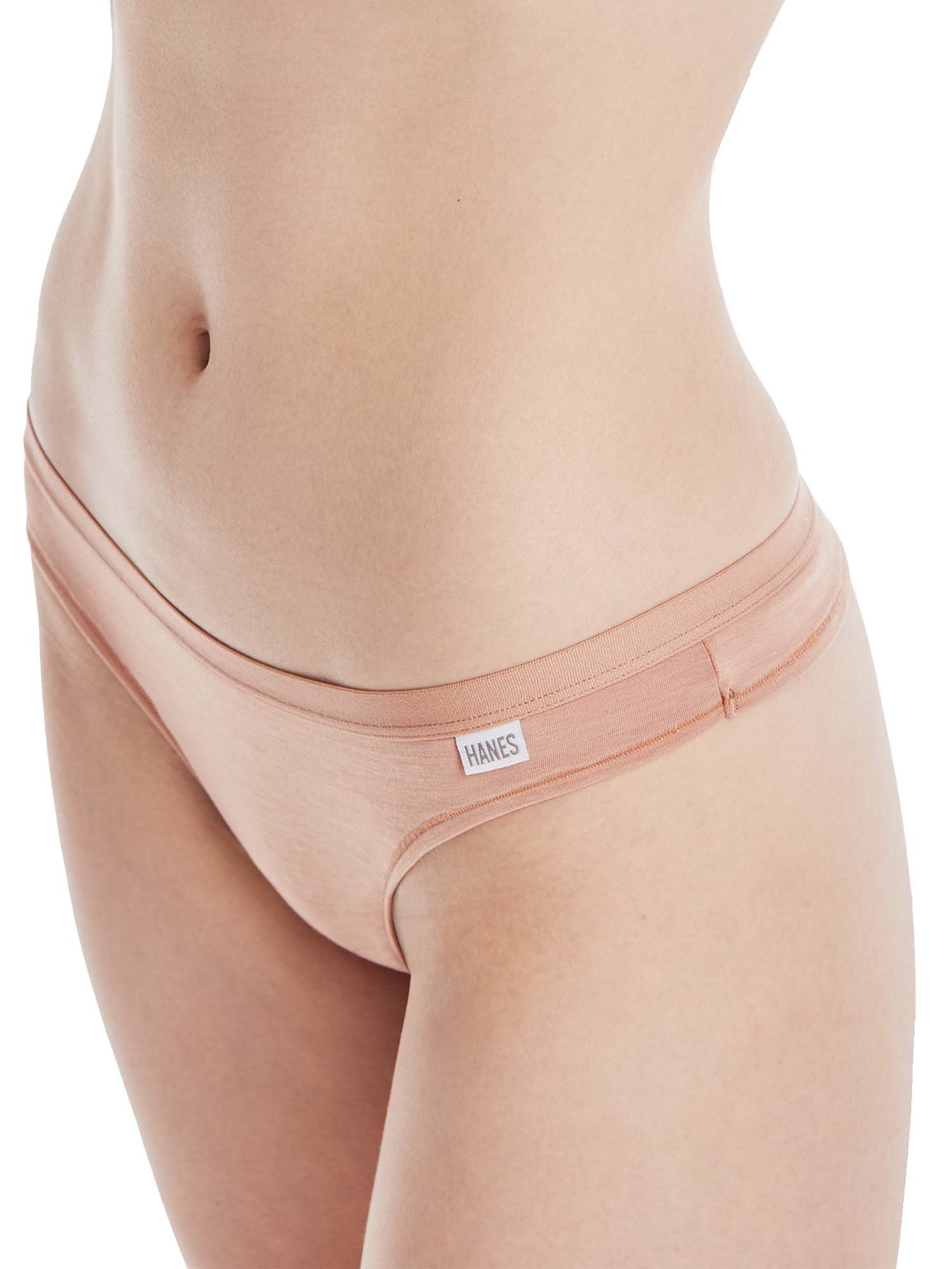 Hanes Classics Womens Cotton Modal Thong , 3 Pack