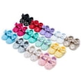thumbnail image 3 of 1 par de zapatos para bebés y niños pequeños, patrón de corazón, zapatos de bebé con lazo bordado, lazo para caminar (negro 13 cm de longitud 6US 5UK 22EU 5.109 pulgadas), 3 of 5