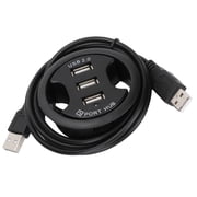 NFTIGB JK38h USB 2.0 Hub 3-Port Desktop Round Shape Docking Station (3.54 inches / 9 cm)