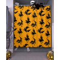 thumbnail image 3 of Halloween Raven Orange Shower Curtain Set ，Waterproof Fabric Shower Curtains Shower Curtains for Bathroom,Bathroom Decor 54x"78", 3 of 6
