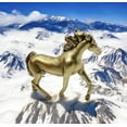 thumbnail image 2 of Miniature Bronze Metal Stallion Horse Figurine, 2 of 4