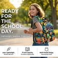 thumbnail image 5 of KUIFORTI Blue Tractor Backpack with Lunchbox Breathable Set 4 piece with Pencil Case Elementary Students School Bag for Students Elementary School Daily Use, 5 of 7