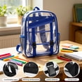 thumbnail image 4 of MMJ Transparent Jelly Backpack PVC Clear Cartoon Bag Lightweight Large Capacity for Travel 12.20x16.93x5.91in, 4 of 6