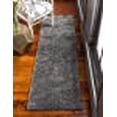 thumbnail image 3 of Unique Loom Solo Collection Solid Plush Kids Runner Rug, 2' 2" x 13', Gray, 3 of 10