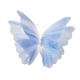 thumbnail image 2 of Mariposa de gasa 3D, mariposas, flores, enorme, falsa, decoración de ventana para interiores Azul, 2 of 9