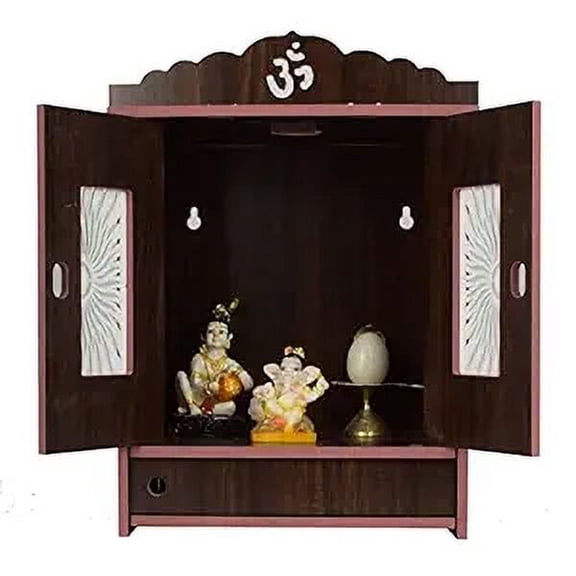 Temple Art Indian Worship wall Temple Hindu Wooden Temple Pooja Ghar Mandir