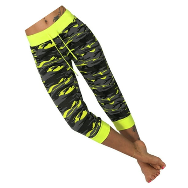 style yellow camo leggings