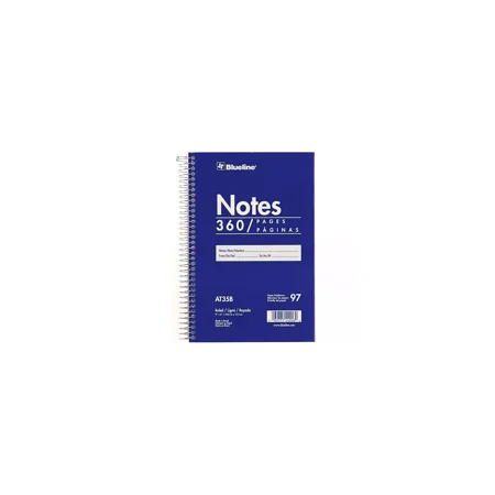 New Blueline Notes Steno Pad 6" x 9" Ruled Blue 180 Sheets/Pad (AT35B)