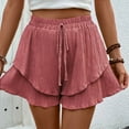 thumbnail image 5 of Kureaily Women Summer Shorts Elastic Waist Shorts Casual Wide Legs Shorts With Pockets, 5 of 5