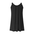 thumbnail image 5 of ZZwxWA Summer Dresses for Women Sexy Lace Trim Spaghetti Strap Beach Party Mini Dresses Sleeveless V-Neck Solid Short Sun Dress Cocktail Party, 5 of 7