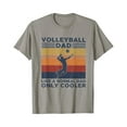 thumbnail image 1 of Volleyball Dad Like A Normal Dad Only Cooler Vintage T-Shirt - White - S, 1 of 2