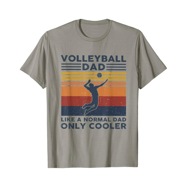 T-Shirt Vintage Volleyball Papa comme un Papa Normal Seulement Plus Cool - comme sur l'Image - TG