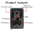 thumbnail image 4 of Hunting camera IP54 Waterproof 1080P Trail Camera camera camera 1080P waterproof trail Motion Detection Infrared Night View Outdoor Camcorder, 4 of 9