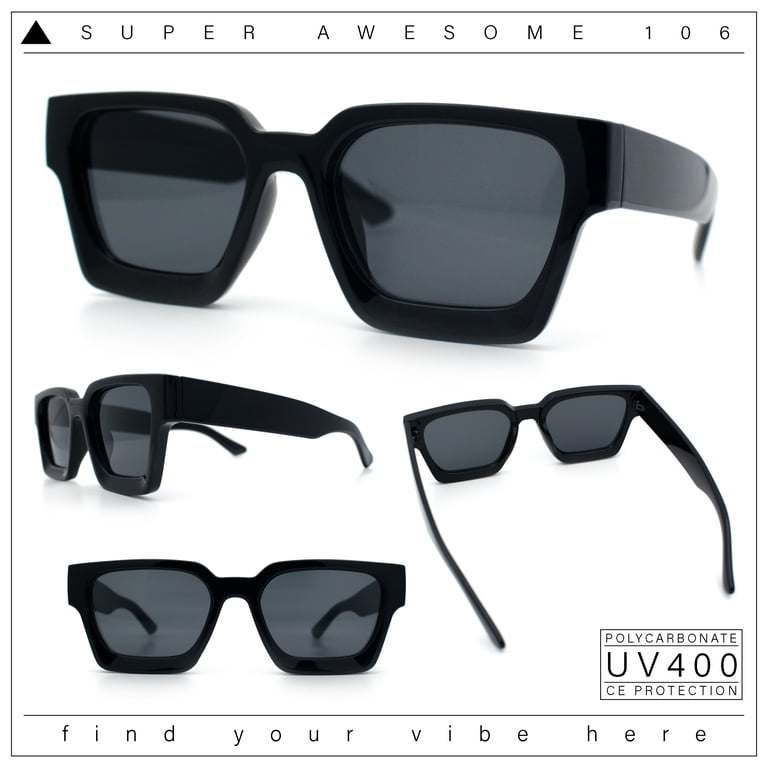 Pop Of Color Oversized unisex anti-reflective color block sunglassess Pop Colorful Rectangle Polarized Sunglasses for Driving  main image 4