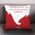 thumbnail image 1 of Fiudx Funda de Almohada Navideña, Suave Terciopelo Color Melocotón, Diseño Cuadrado, Versátil para Decorar El Sofá de La Oficina, Ideal para Fiestas, Fácil de Lavar, 45 X 45 Cm., 1 of 2