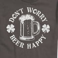thumbnail image 3 of Instant Message - Don't Worry Beer Happy - Men's Short Sleeve Graphic T-Shirt, 3 of 6