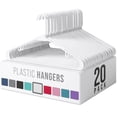 thumbnail image 1 of Perchas de plástico NEATERIZE, 20 unidades, color blanco, 1 of 6