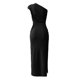 thumbnail image 4 of SAYOO Vestidos Largos para Mujer, Adulto Color Sólido Sin Mangas Un Hombro Plisado Abertura Lateral Slim Fit Vestido Femenino SAYOO  Moda, 4 of 9
