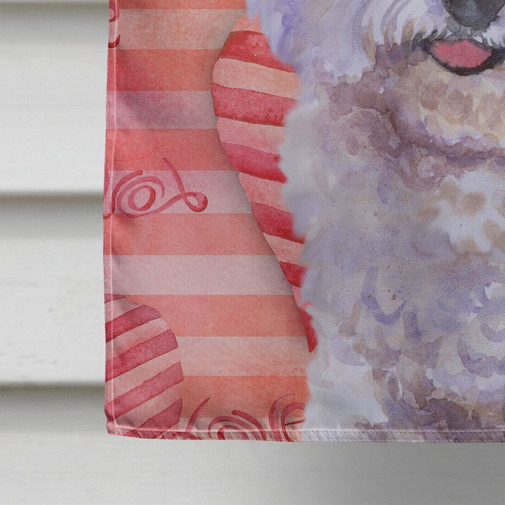 Carolines Treasures BB9735CHF Bichon Frise Love Flag Canvas House Size  Large multicolor