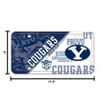 thumbnail image 6 of Brigham Young Cougars Metal License Plate, 6 of 8