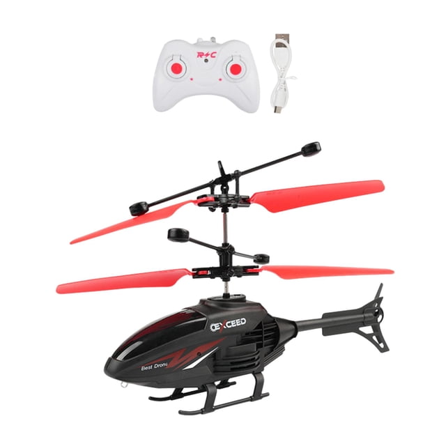 Helicóptero de juguete, Avión de inducción con luces LED, Alimentado por USB, Juguetes de helicóptero remoto, Mini helicóptero RC para niños, Niños,