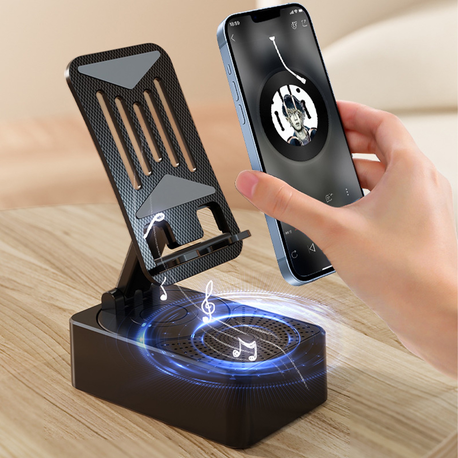 Manelord Phone Holder Speaker Desk Adjustable Wireless Bluetooth For Manelord Phone Holder Speaker Desk Adjustable Wireless Bluetooth For