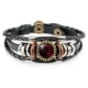 thumbnail image 2 of Pulseras para mujer, regalos para mujer, pulsera de 12 constelaciones, pulsera de cuerda de cuero, pulsera de cuerda tejida a mano para hombre y mujer, pulsera de cadena punk., 2 of 2