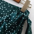 thumbnail image 5 of Gibobby faldas aesthetic Moda mujer casual estampado volantes una línea plisado encaje hasta vendaje falda corta(Verde, S), 5 of 5