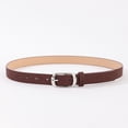 thumbnail image 2 of SWSMCLT Women's Autumn Adjustable Belts Brushed Belt Buckle 2025 Classic Medium All Seasons Faux Leather Summer Brown Large-X-Large, 2 of 2
