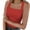 Red, variant on pstuiky Tank Top Women, Women Summer Casual Three Quarter Sleeve Solid Color Square Neck Slim Fit Tank Top for Casual Outings Lightweight Comfortable Style Black L