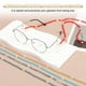 thumbnail image 4 of Uxcell 2 Pcs Crystal Beaded Glasses Lanyard, Adjustable Eyeglasses Holder Strap Glasses Chains Around Neck for Women Girls Sunglasses, Champagne Gold/Amber, 4 of 5