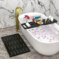thumbnail image 6 of Bambloom Luxury Bathtub Tray,Bamboo Expandable Bath Tub Tray Table with Bath Sponge & Soap Holder,Black, 6 of 6