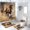Pattern-2, variant on Horse 4 Pcs Shower Curtain Set Couple Wild Animal Wildlife Decor Farmhouse with Toilet Lid Cover and Bath Mat, Waterproof Shower Curtain with 12 Hooks, 72x72 Inch