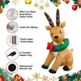 thumbnail image 2 of 6FT Inflatable Reindeer, 2 of 5
