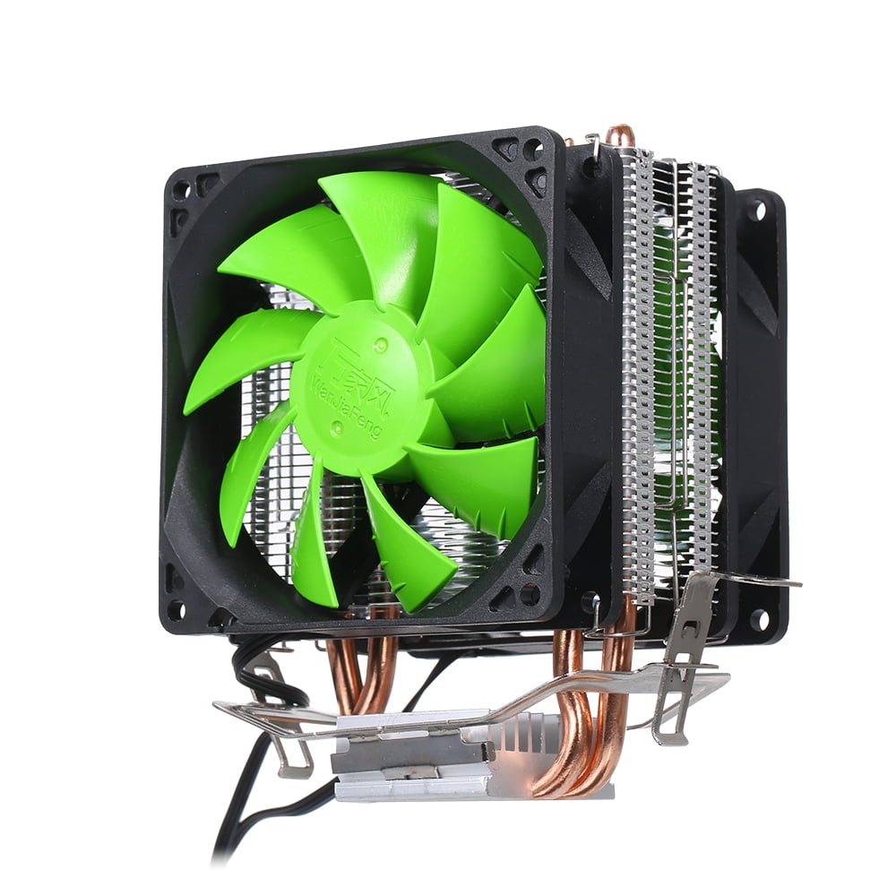 Lasamot Hydraulic CPU Cooler Heatpipe Fans Quiet Dual Fan Heatsink Radiator Replacement for Intel 775 Lasamot Hydraulic CPU Cooler Heatpipe Fans Quiet Dual Fan Heatsink Radiator Replacement for Intel 775