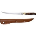 thumbnail image 3 of Elk Ridge - Outdoors Fixed Blade Fillet Knife - 12.25-in Overall, 440 Stainless Steel Blade, Jig Bone Handle, Leather Sheath - ER-146, 3 of 3