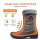 thumbnail image 2 of Dream Pairs Mujeres Botas de nieve impermeables Piel sintética Media pantorrilla con cordones Botas de nieve cálidas de invierno DP-CANADA Dream Pairs DP-CANADA, 2 of 5