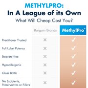 MethylPro L-Methylfolate 1 mg - Supports a Healthy Mindset - Active Folate for Methylation Support & Biochemical Reactions - Highly Bioavailable - Flexible Dosing - 90 Servings - 90 Capsules