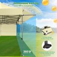 thumbnail image 5 of COBIZI 10x30 Heavy Duty Pop Up Canopy for Party Wedding Outdoor Events, Waterproof 420D PU Oxford UPF 50+, Removable Awning & 5 Sidewalls, Easy Set-Up with 1080D Roller Bag,Khaki, 5 of 9