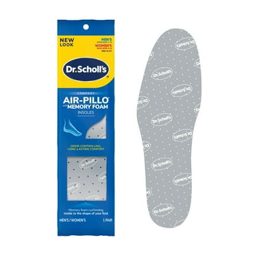 Dr. Scholl’s Air-Pillo with Memory Foam Insoles Men & Women Trim To Fit, 4-Pack