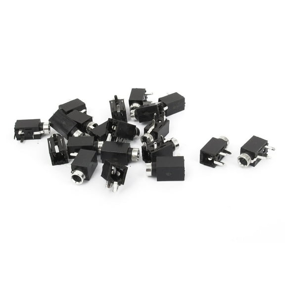 20 Pcs 4 Pin 2.5mm Audio Jack Socket PCB Panel Mount for Headphone
