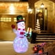 thumbnail image 4 of Muñeco de nieve inflable de NaviDad, decoración inflable de muñeco de nieve de navidad de 5 pasteles con luces coloridas, decoraciones de patio de muñeco de nieve grande, 4 of 7