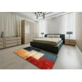 thumbnail image 5 of Ahgly Company Machine Washable Indoor Rectangle Contemporary Camel Brown Area Rugs, 8' x 10', 5 of 7