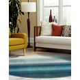 thumbnail image 5 of Unique Loom Estrella Collection Area Rug - Azura (8' Round Blue/Ivory), 5 of 7