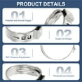 thumbnail image 3 of PEX Crimp Rings, Single Ear Hose Clamps Stainless Steel Cinch Crimp Ring Pinch Clamps for Pex Tubing Pipe Fitting 1 Inch, 3 of 7