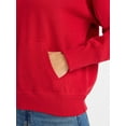 thumbnail image 4 of Time and Tru Waffle Pocket Mixed Media Hoodie, Size XS-XXXL, 4 of 5