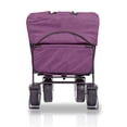 thumbnail image 4 of WonderFold Outdoor High-End NEW GENERATION Collapsible Utility Folding Wagon with Canopy, Auto Locks, Spring Bounce, Brakes, Stand, EVA Wide Tire (Purple), 4 of 9